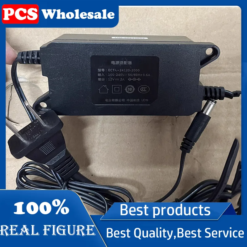 Оригинальный адаптер питания 12 В 2 а ECTA + 24120-2000 кабель питания для мониторинга маршрута Оригинальный адаптер питания 12 В 2 а ECTA + 24120-2000 кабель питания для мониторинга маршрута