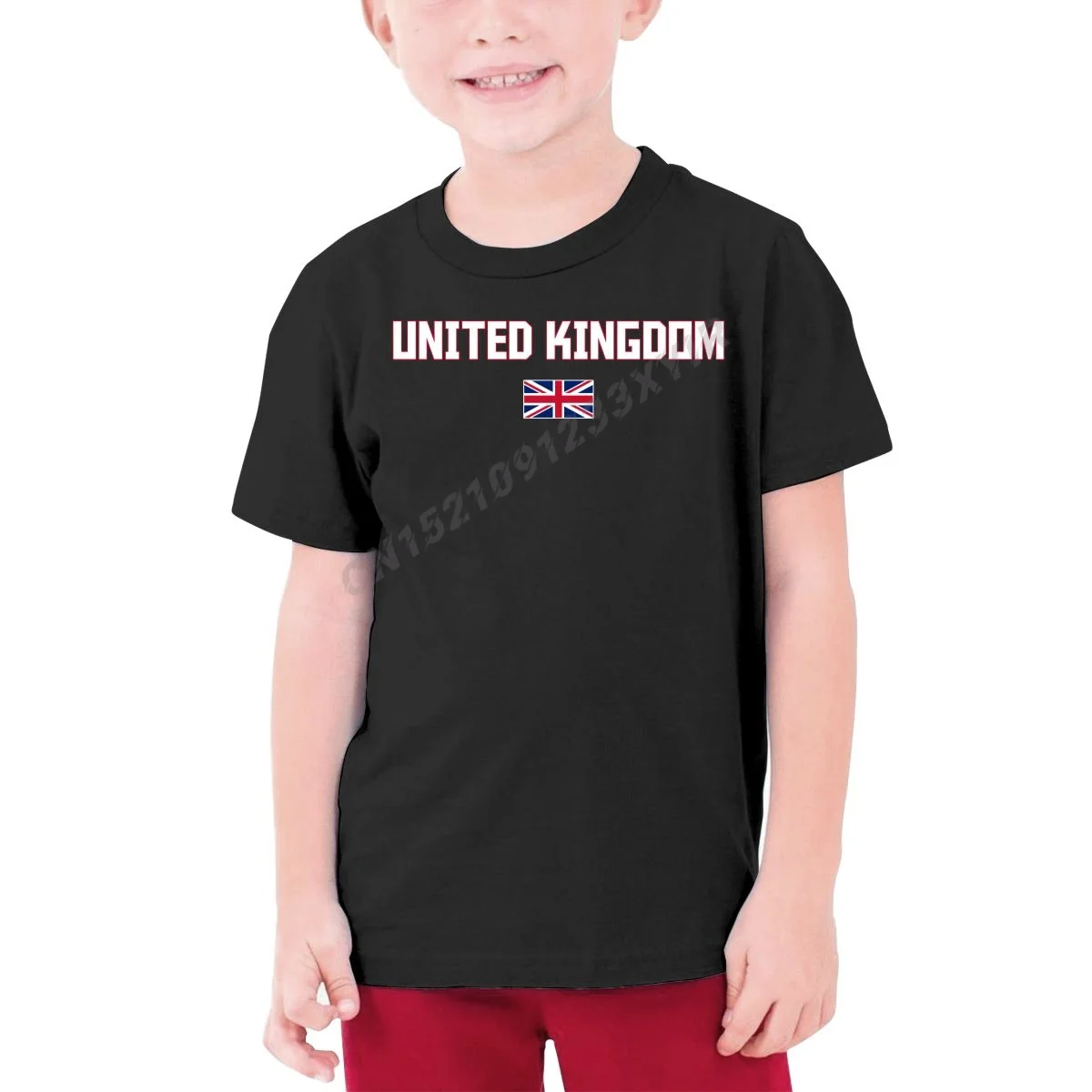 

Детская футболка с флагом Великобритании, Детская футболка из 100% хлопка, Молодежная Футболка с круглым вырезом и короткими рукавами, одежда...