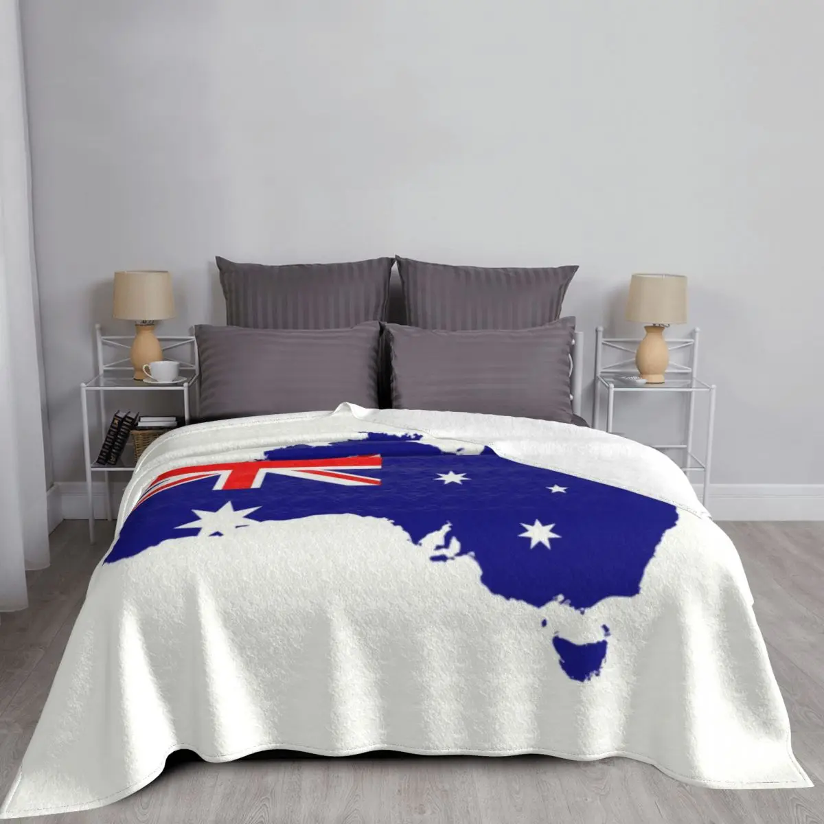 Австралийский флаг Флисовое осеннее теплое Фланелевое Австралийское