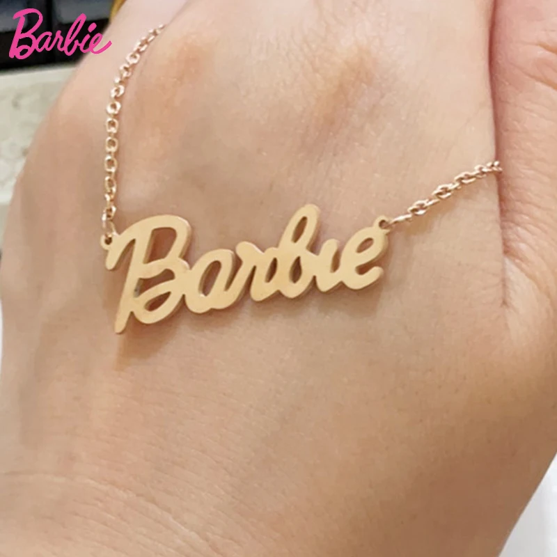 

Popular European and American Fashion Cosplay Cute Barbie Letter Necklace English Alphabet for Female Dress Up Girls Accessories