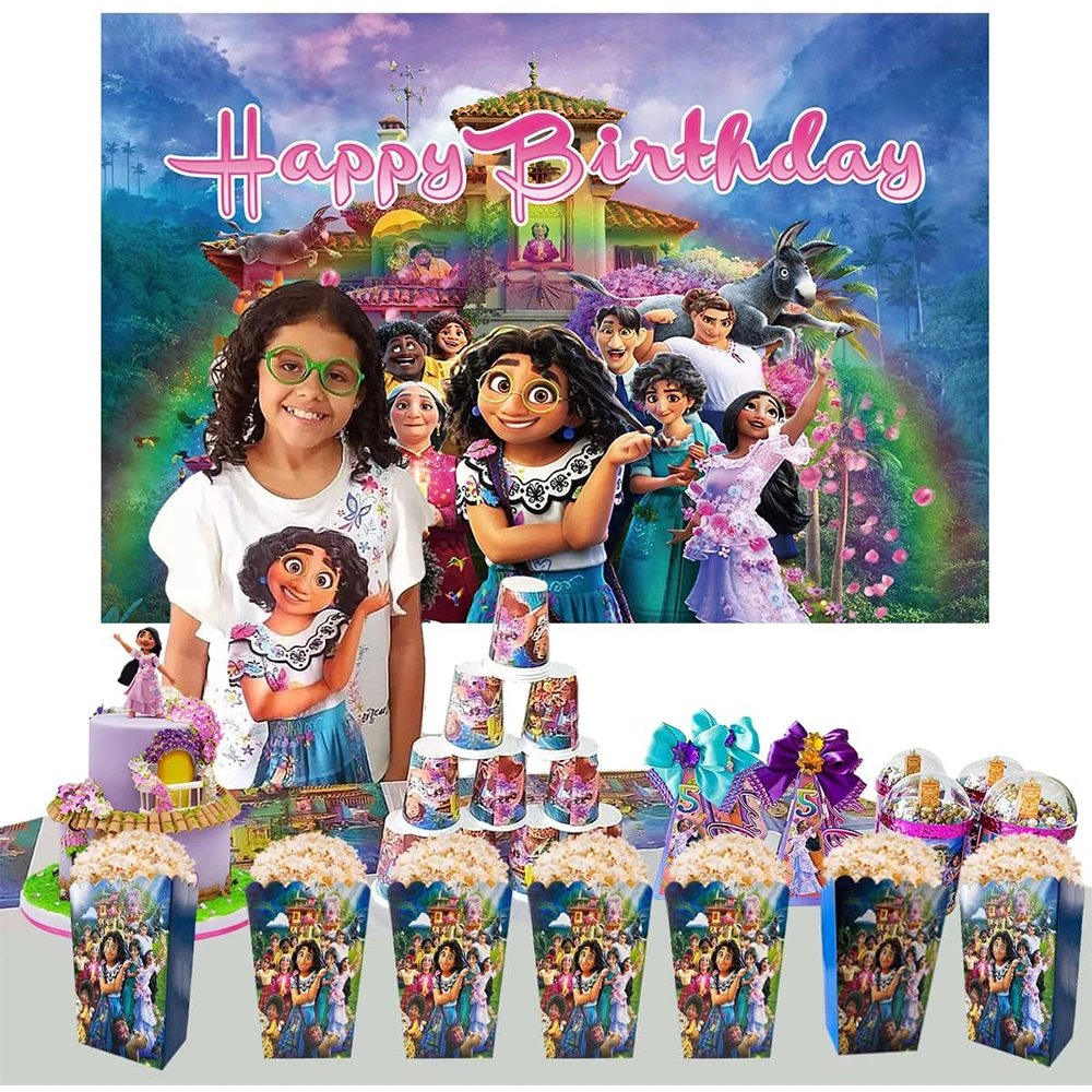 36 Pcs Disney Encanto Birthday Party Popcorn Box,Disney Encanto Spiderman minnie Princess Party Decor Supplies Boys And Girls