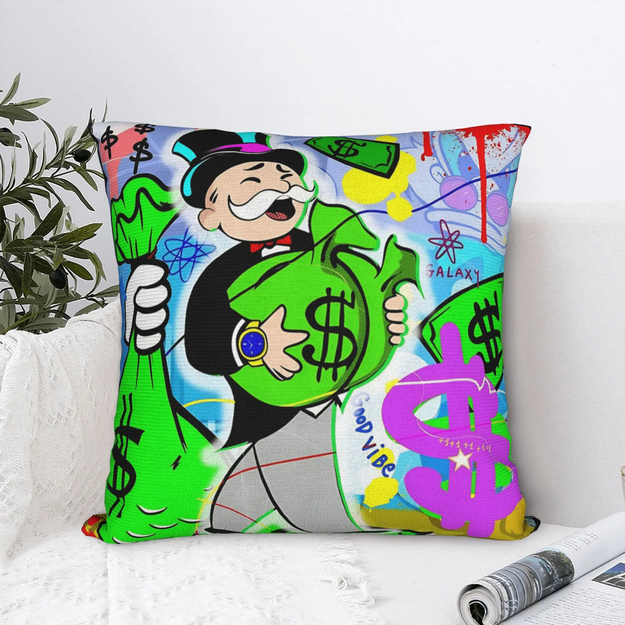 Наволочка Alec Monopoly B Lucky Dragon, графический чехол для подушки, модный ретро-чехол для дивана, кровати, гостиной (art.: 3920dbd36ac8b) - 3920dbd36ac8b