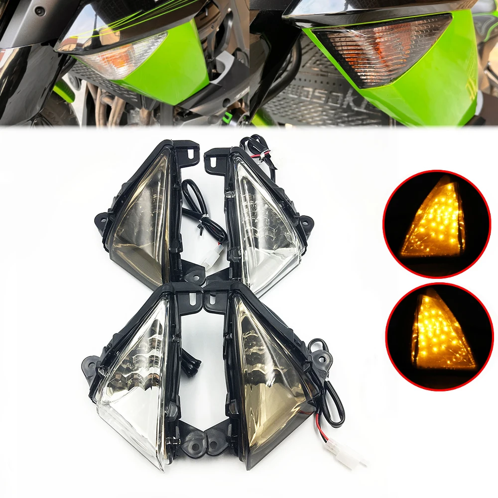 Передний светодиодный указатель поворота для KAWASAKI ZX6R ZX10R Z750 Z1000 NINJA 650R ER6N ER6F