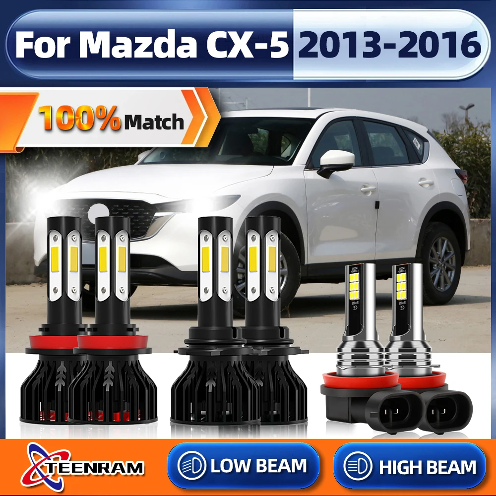 

360 Вт светодиодный H11 9005 HB3 Светодиодный лампа 60000LM Canbus Автомобильная фара противотуманная светильник 6000 К 12В 24В для Mazda CX-5 2013 2014 2015 2016