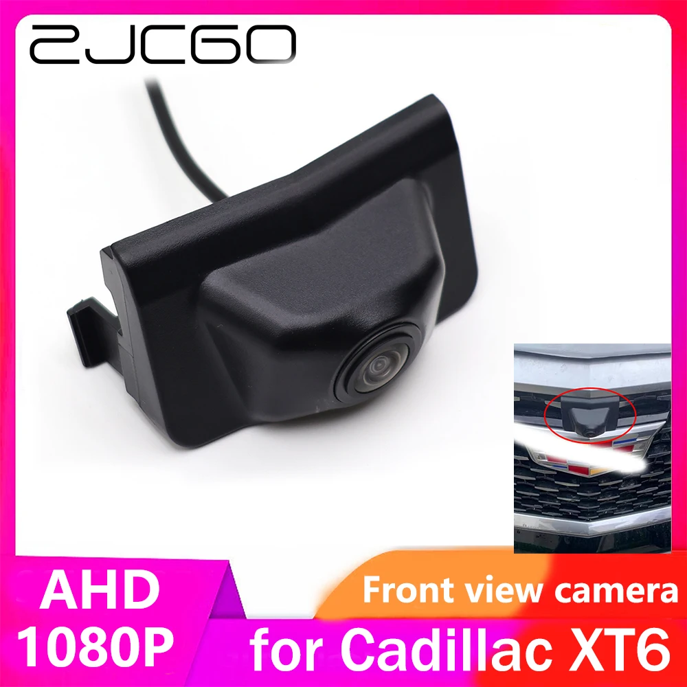 ZJCGO AHD CVBS 1080P 170 ° Автомобильный логотип парковочная камера переднего вида для Cadillac