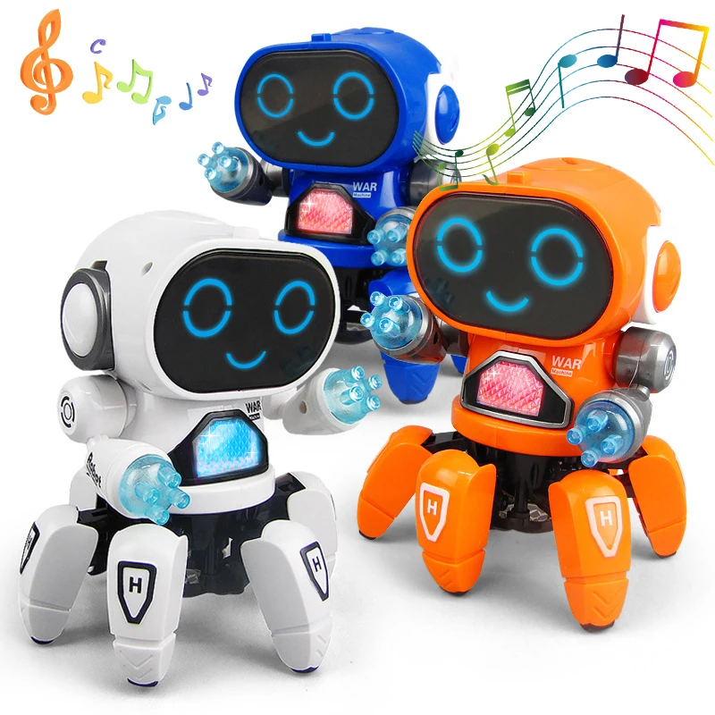 

Kids Electric Dance Music Lighting Walking Robot Toys Parent-child Interaction Games Toddler Electronic Pets Robots Toy Gifts