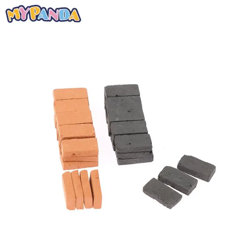 

50pcs Simulation Mini Bricks Model For Kids Boys Girls Pretend Play Game DIY House Miniature Dollhouse Accessory Toys