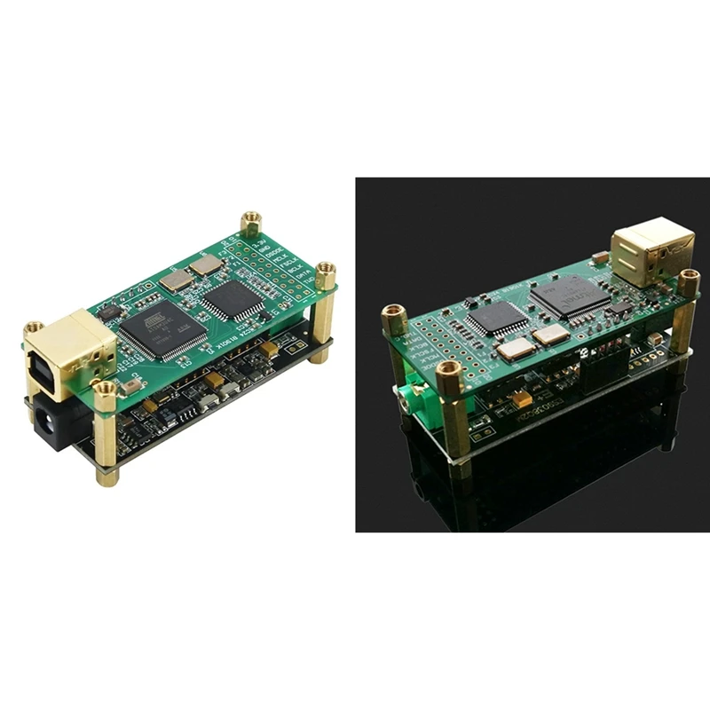 

For Amanero Interface + ES9038Q2M Audio Decoder Board Audio Hifi USB Sound Card Support DSD256 PCM 384Khz