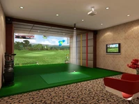 pupin 9ft x 10ft custom golf projection screen indoor golf simulator screen golf impact screen