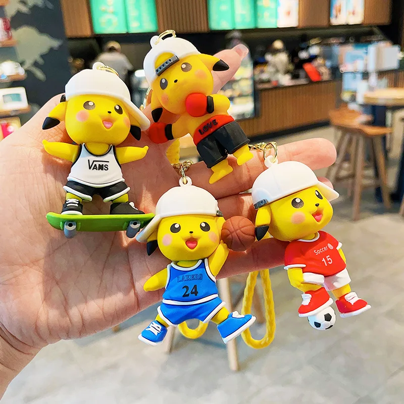 

Cartoon Anime Sports Competitive sports Action Figures Keychains Key Chain Key Ring Kawaii Silicone Handbag Pendants Toys Gifts