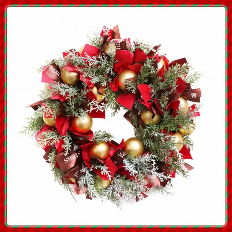 

Гирлянда с рождественскими шарами и лентами, 48 см