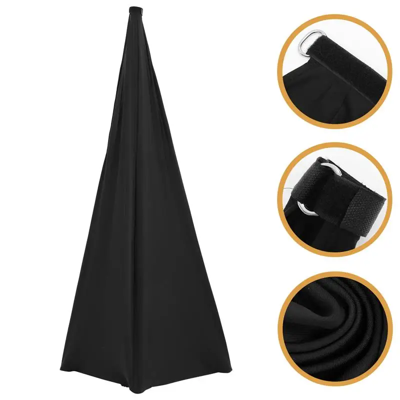 

1PC Two-sided Speaker Stand Polyester Cover Foldable Speaker Tripod Stand Cover