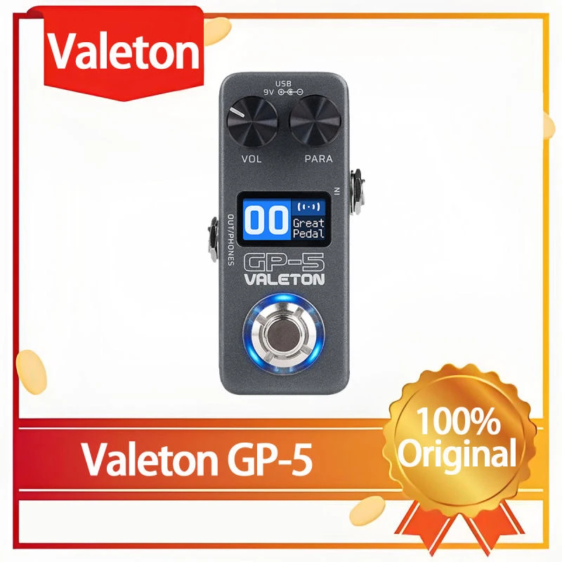 Фото Valeton GP-5: Интегрированный процессор эффектов для электрогитары и бас-гитары с поддержкой загрузки сторонних IR-файлов №2