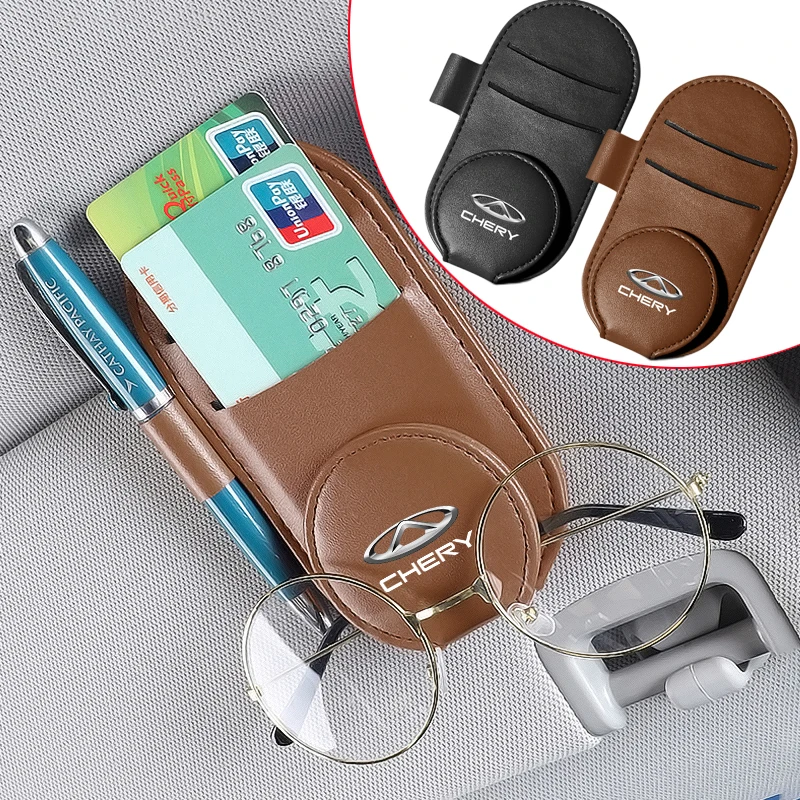 

1pcs Car Multifunctional Sun Visor Glasses Clip Auto Accessories for Chery Accessories Tiggo 2 3 8 QQ IQ Blossom Fulwin Arrizo