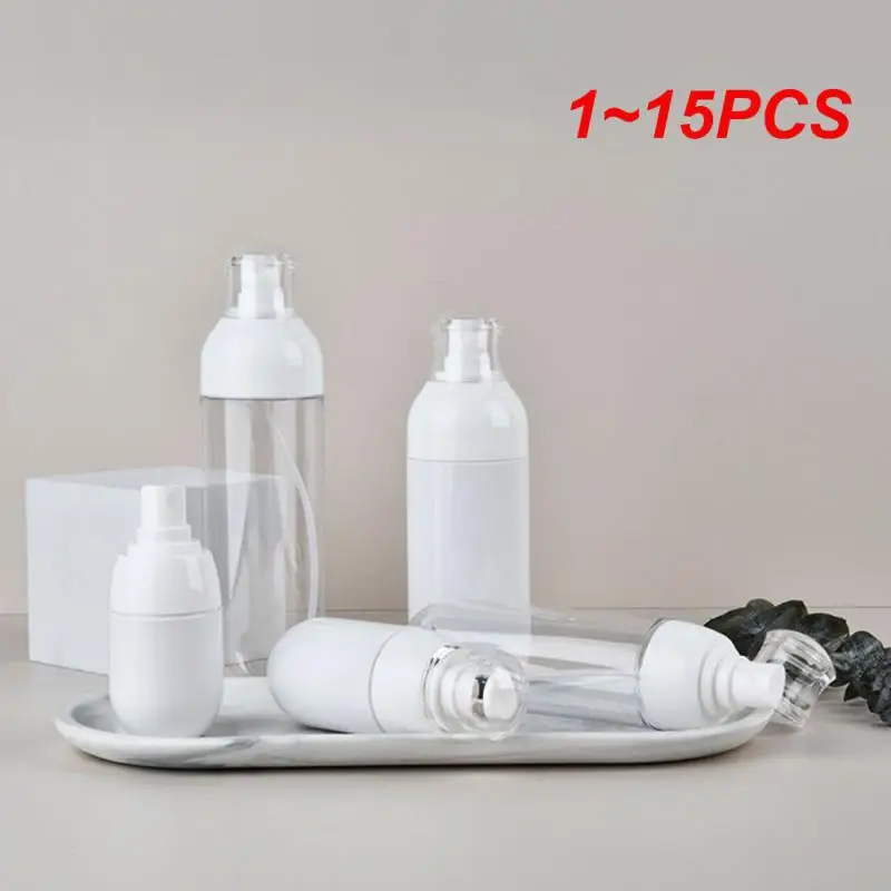 

1~15PCS 30-180ml Lotion Press Bottle AS Cover Fine Mist Spray Bottle Plastic Lotion Pump Empty Bottle Travel Perfume