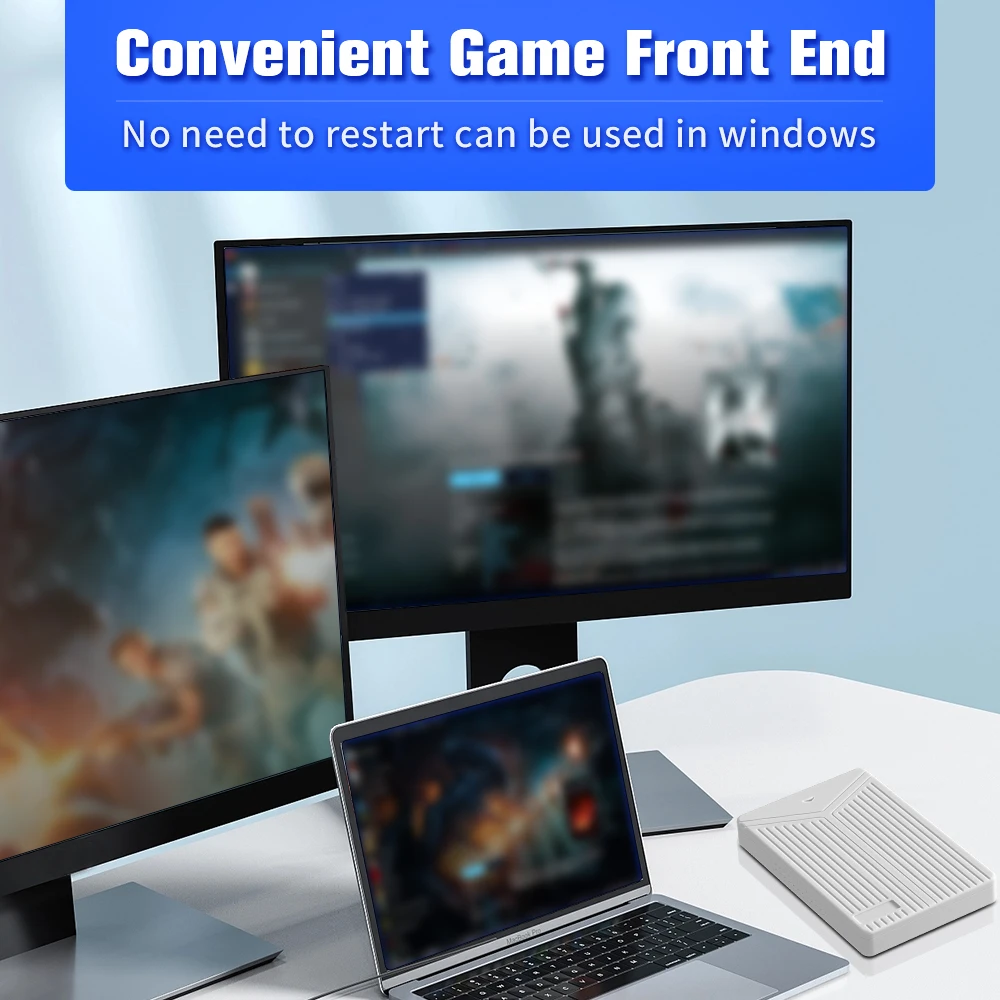 Игровой внешний жесткий диск Playnite 5 ТБ с 200+ играми на ПК AAA Plug and Play для Windows