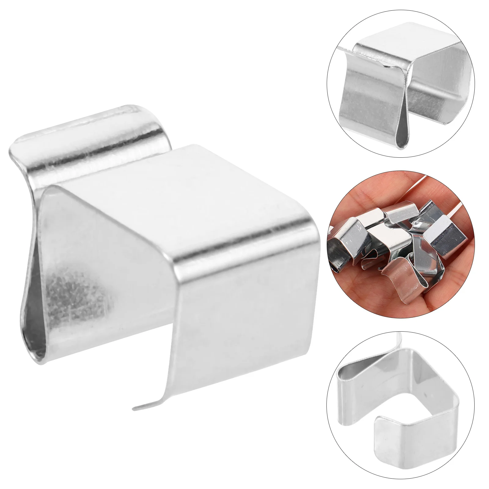 

50 Pcs Christmas Light Roof Clips Metal Decorations Pole Hanger Tool Manganese Steel Outdoor Lights Hangers