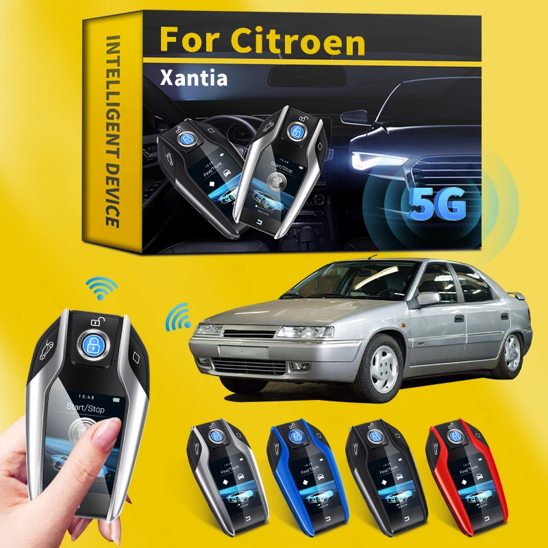

For Citroen Xantia hatchback Modified Smart Remote Key With LCD Screen Display Screen for keyless-go smart key Auto Accessories
