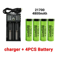 new 21700 ncr21700t rechargeable lithium 4800mah 3 7v power battery high discharge high drain li ion battery hd cell charger
