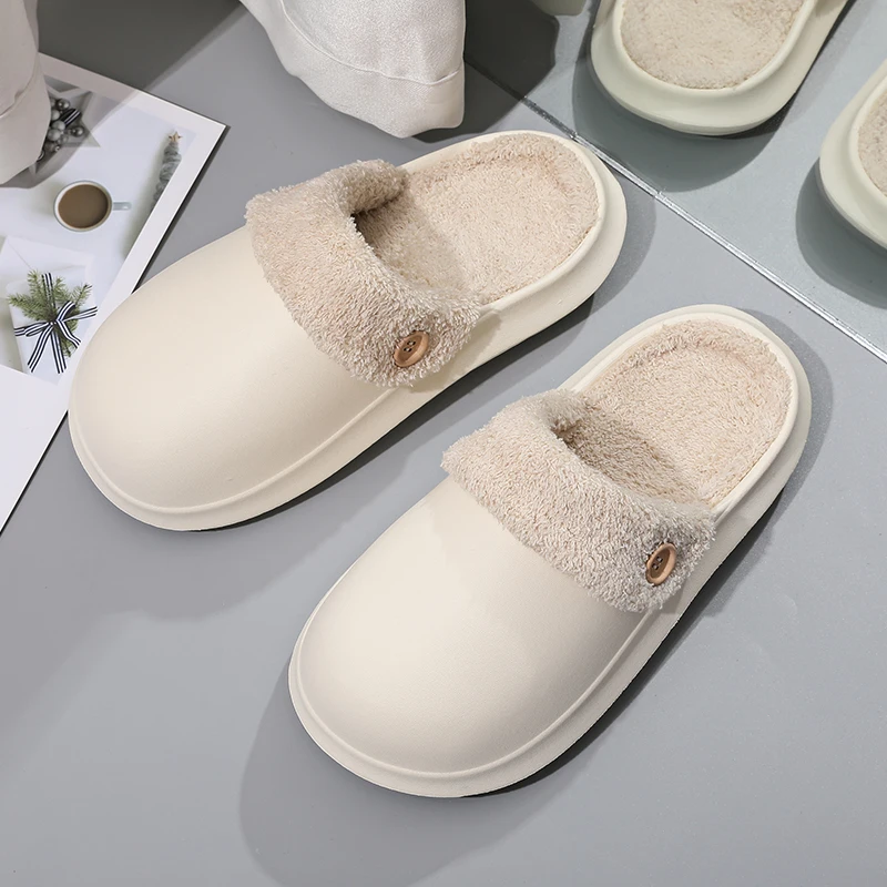 Новые хлопковые тапочки домашняя обувь удобные мужские на толстой подошве