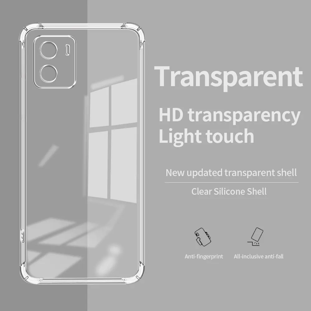 Для Vivo Y15S Y15A Y01 чехол модный мягкий силиконовый прозрачный противоударный для
