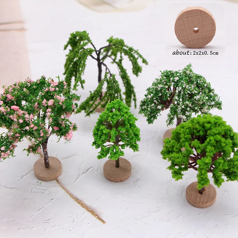 

Mini Tree Fairy Garden Decoration DIY Miniatures Micro Landscape Resin Crafts Bonsai Figurine Garden Decoration Accessories