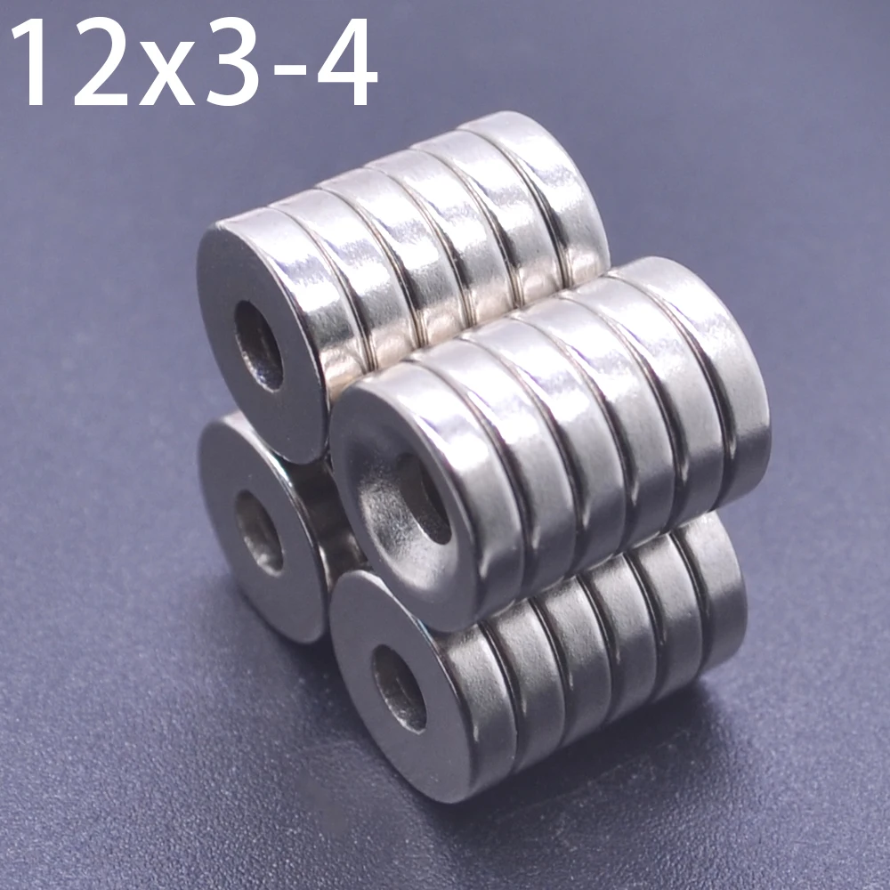 2-50 шт. новый магнит 12x3-4 отверстия неодимовый 12 мм x 3 - 4 N35 NdFeB