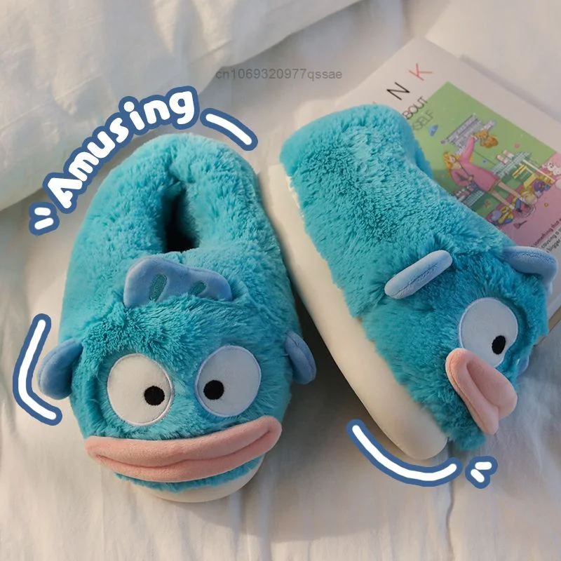 Женские плюшевые тапочки Sanrio Hangyodon