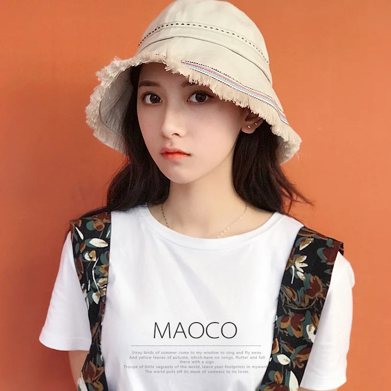 Рыбацкая шляпа женская японская модная художественная универсальная для