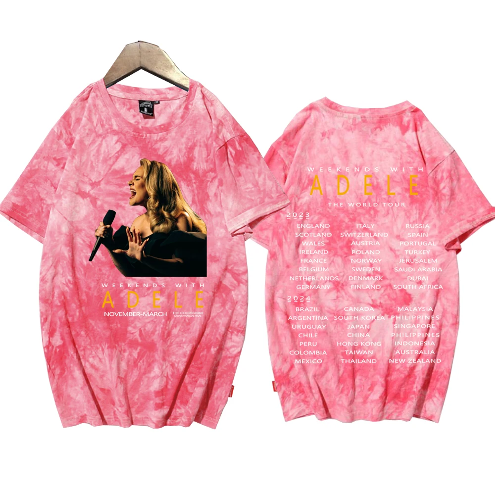 Женская футболка Adele с принтом в виде краски коротким рукавом