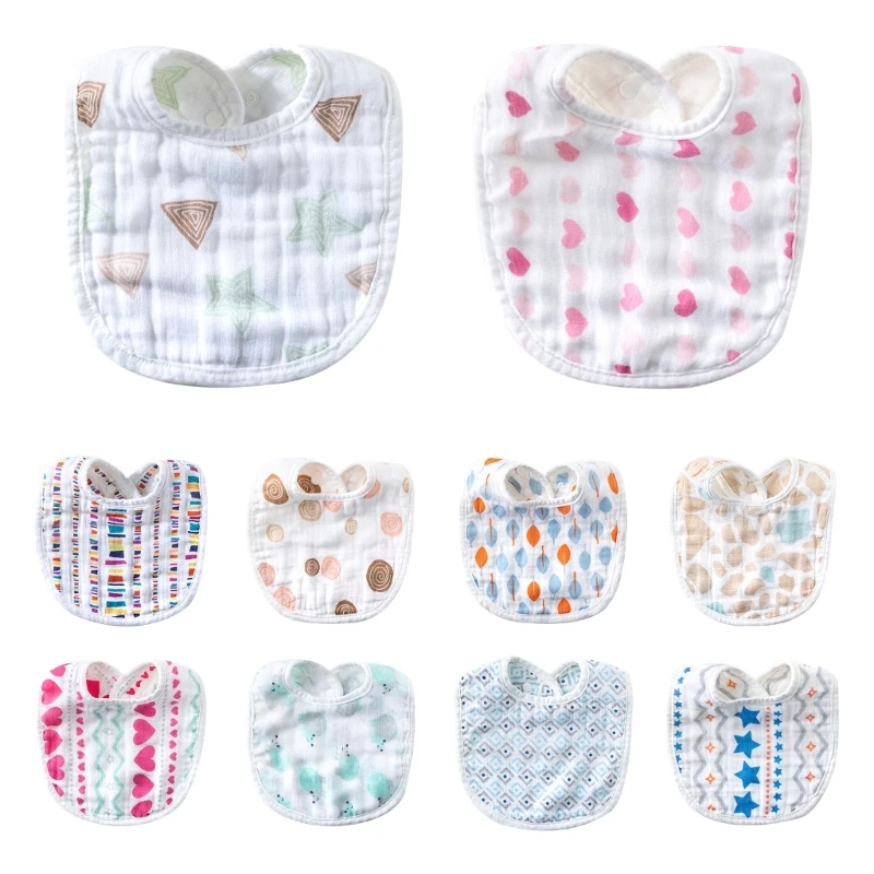 

Cotton Towel Wiping Towel Feeding Bibs Handkerchief Newborns Infant Soft Hand Cloth 6 Layers Saliva Towels Baby Supplies