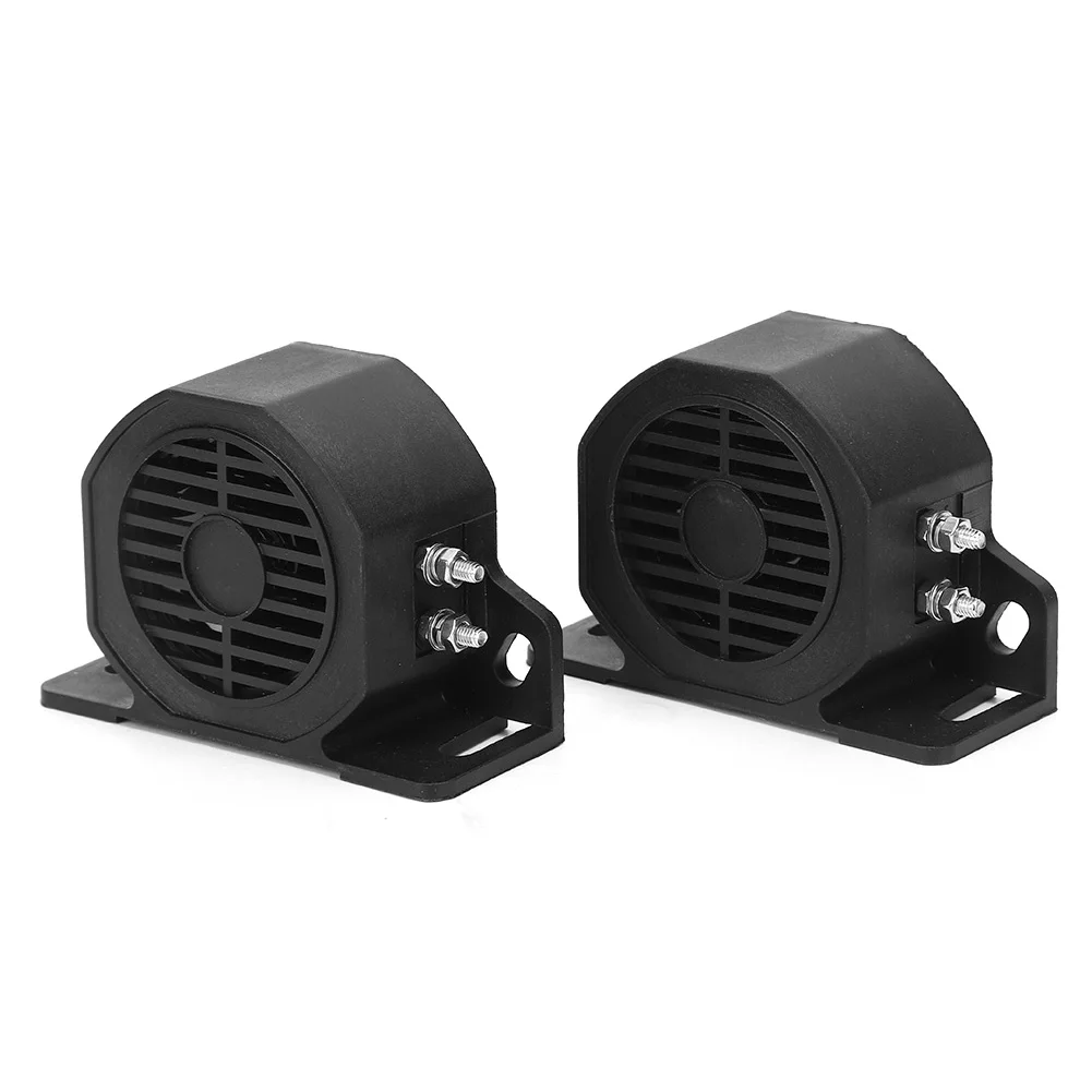 

2PCS Universal Reverse Alarm Waterproof Reversing Buzzer 82‑102db Self‑Adjusting Back‑Up Horn 12‑24V Reverse Buzzer Alarm