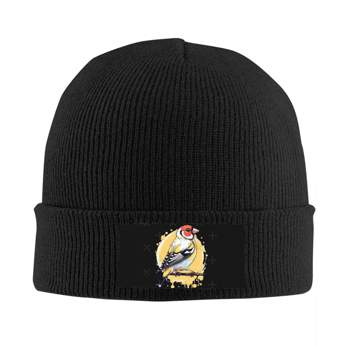 

Colorful Goldfinch Knitted Hat 100% Acrylic Elastic Christmas Gift