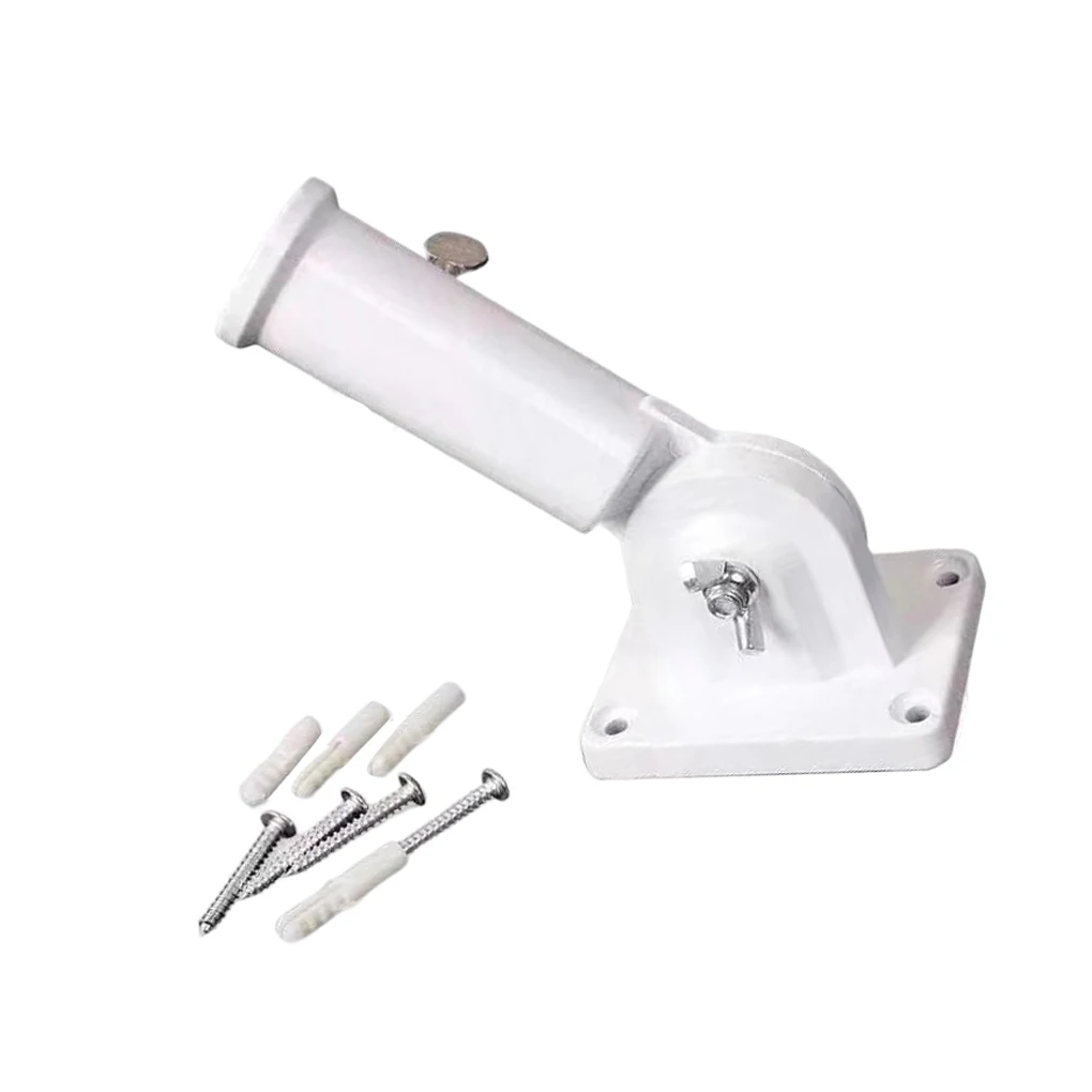 

Flagpole Bracket Adjustable Wall-Mounted Flag Holder Mounting Bases