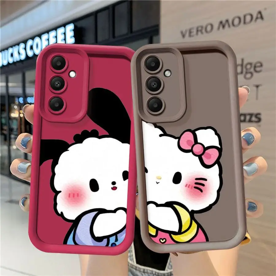 Чехол для телефона Sanrio Cute K-Kuromi Samsung Galaxy A11 A33 A23 A15 A35 A22 A12 A34 A14 A52 A32 A53 A54 A25 A24 A73 A13 Cover