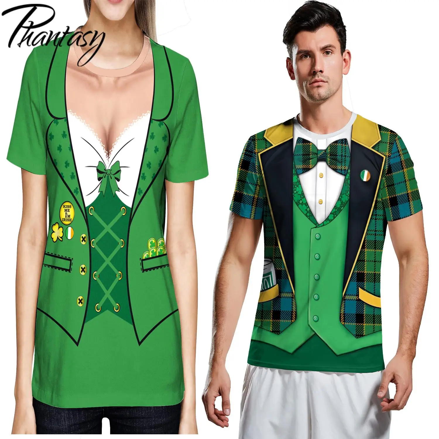 Модные топы для фестиваля Ирландия футболка женщин День Святого Патрика