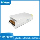 Адаптер питания 600 Вт, трансформатор переменного тока 220 В в постоянный ток 12 в 50 А, адаптер источника питания, переключатель ленты, адаптер драйвера светодиода