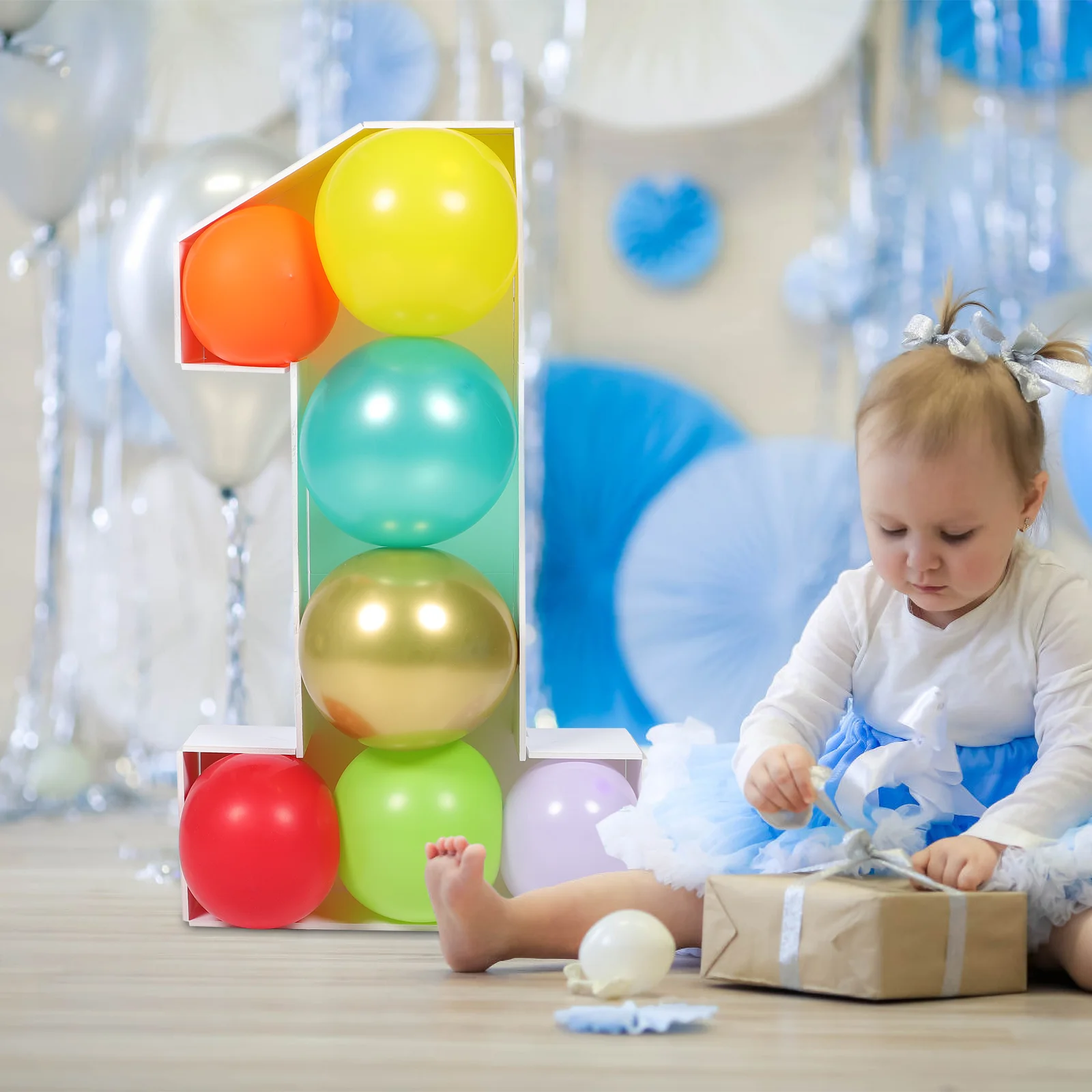 

Air Bag Baby Shower Decorations Kidcraft Playset Balloon Case Toys Number Supplies 1st Birthday Mosaic Frame