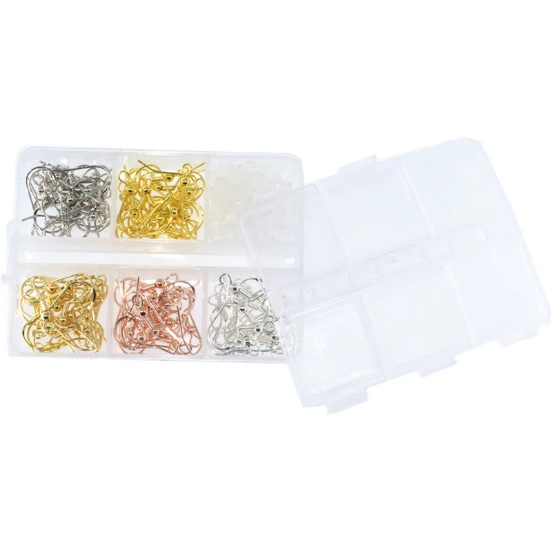 

A Box Each 10 Pieces Per Grid 10x20/10x15MM 925 Label Silver Earrings Clasps Hooks Fittings DIY Jewelry Making Supplies