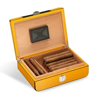 galiner cigar box cedar wood humidor home indoor fit about 35 cigars with humidifier hygrometer storage cigar humidor box
