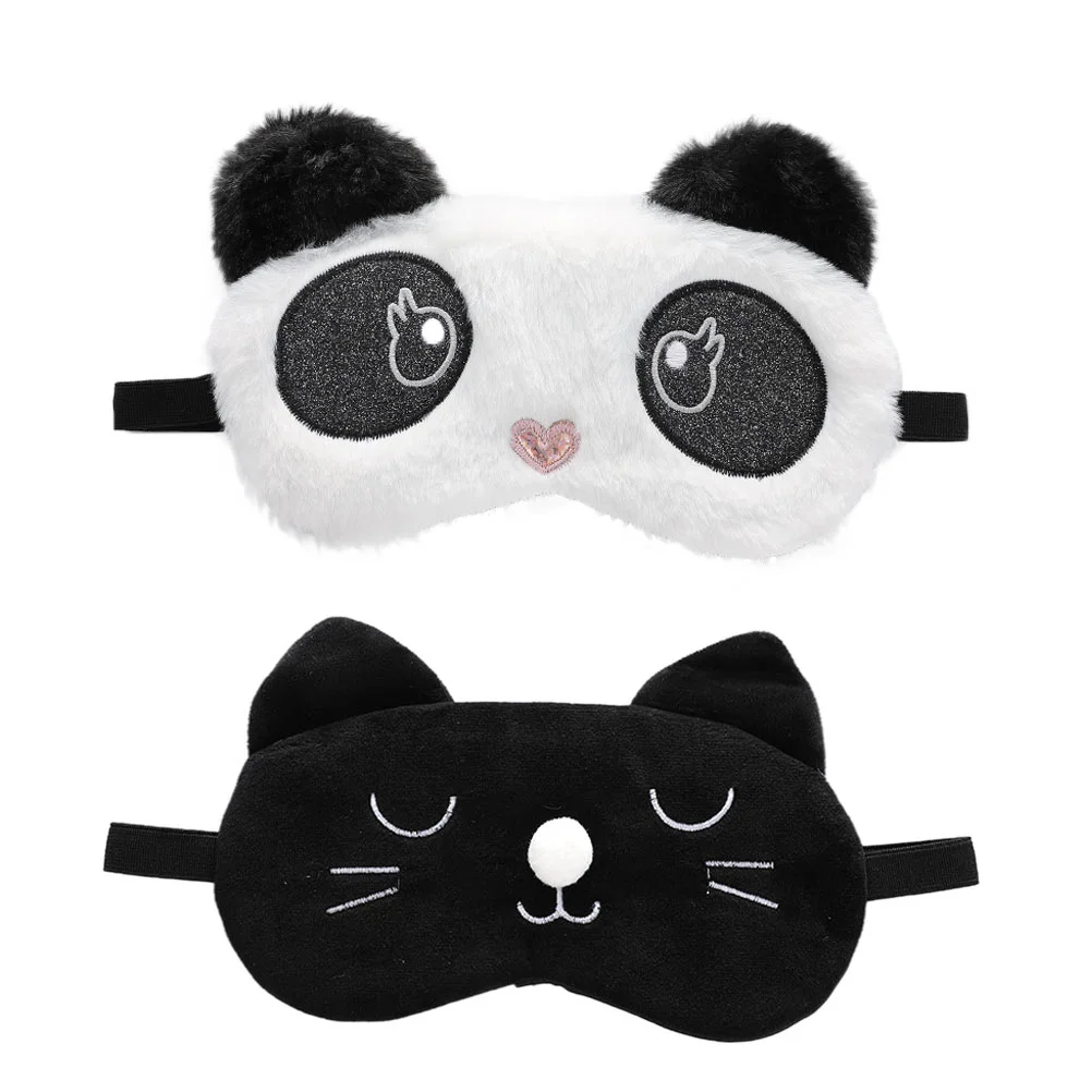 

2pcs Masks Sleeping Blinder Sleeping Eye Cover Shading Eye Masks Funny Blindfold Hot Eye Pack Night Eye Masks