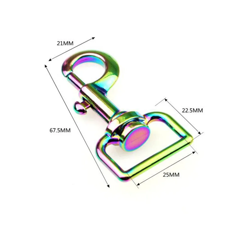 1 шт. металлический цветной карабин для карабина поворотный крючок глаз кожаный