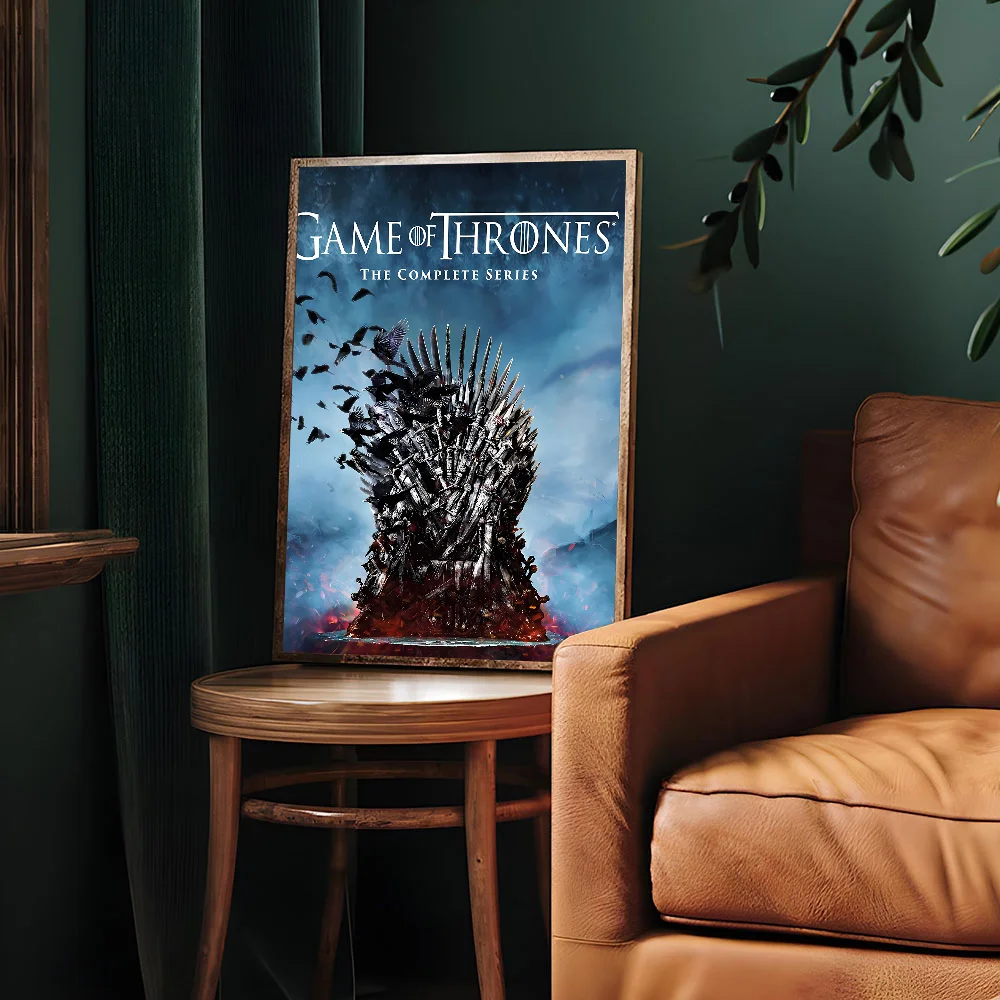 TV-G-Game Of Thrones Whitepaper Poster Waterproof Paper Sticker Coffee House Bar Posters Wall Stickers
