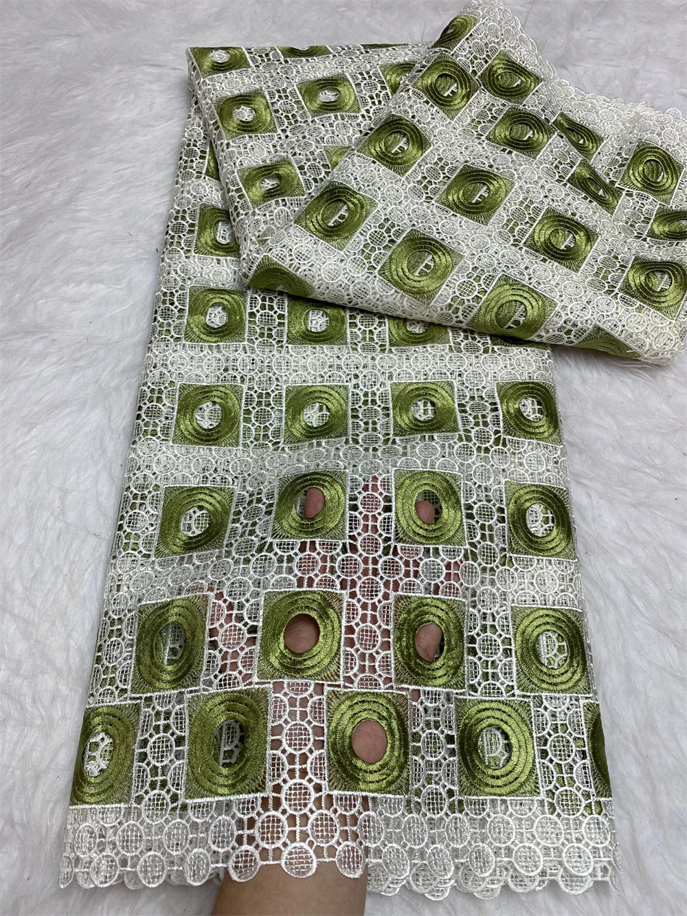 Африканский нигерийский тюль кружевная ткань хлопковое свадебное платье