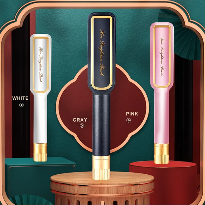 

Новинка расческа для выпрямления Горячая расческа для выпрямления 30 с быстро нагревающаяся Расческа 2 в 1 профессиональная плойка для волос...