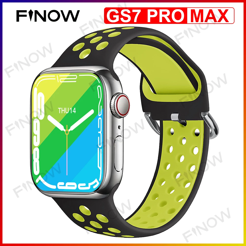 

New Finow GS7 Pro Max Smartwatch NFC 2022 Series 7 relogio masculino Alipay 45mm Bluetooth Smart Watch for men Women PK IWO DT7