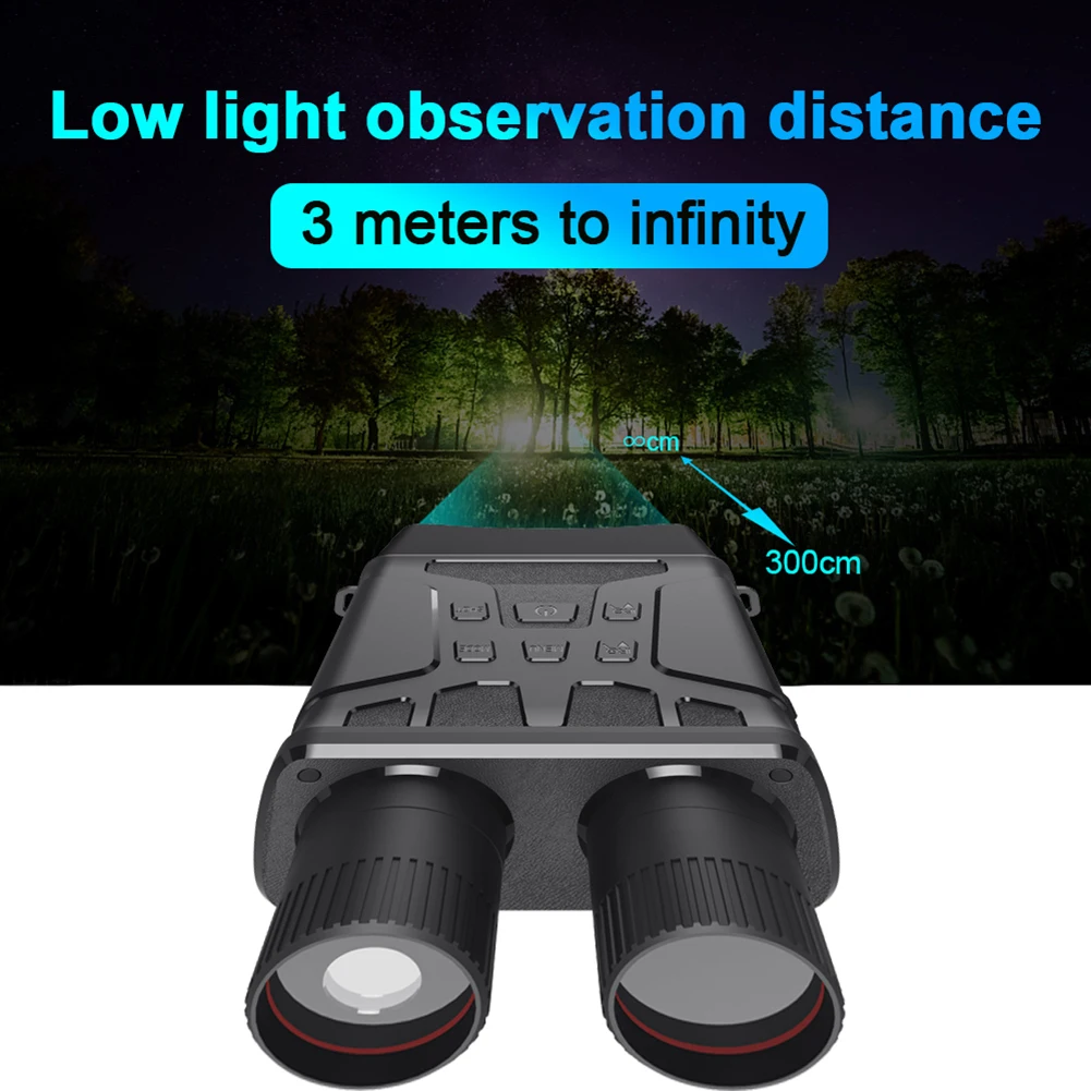 

R6 1080P Digital Night Vision Device Infrared Optical Binocular 5X Digital Zoom Night Vision Camera 300M Range Hunting Binocular