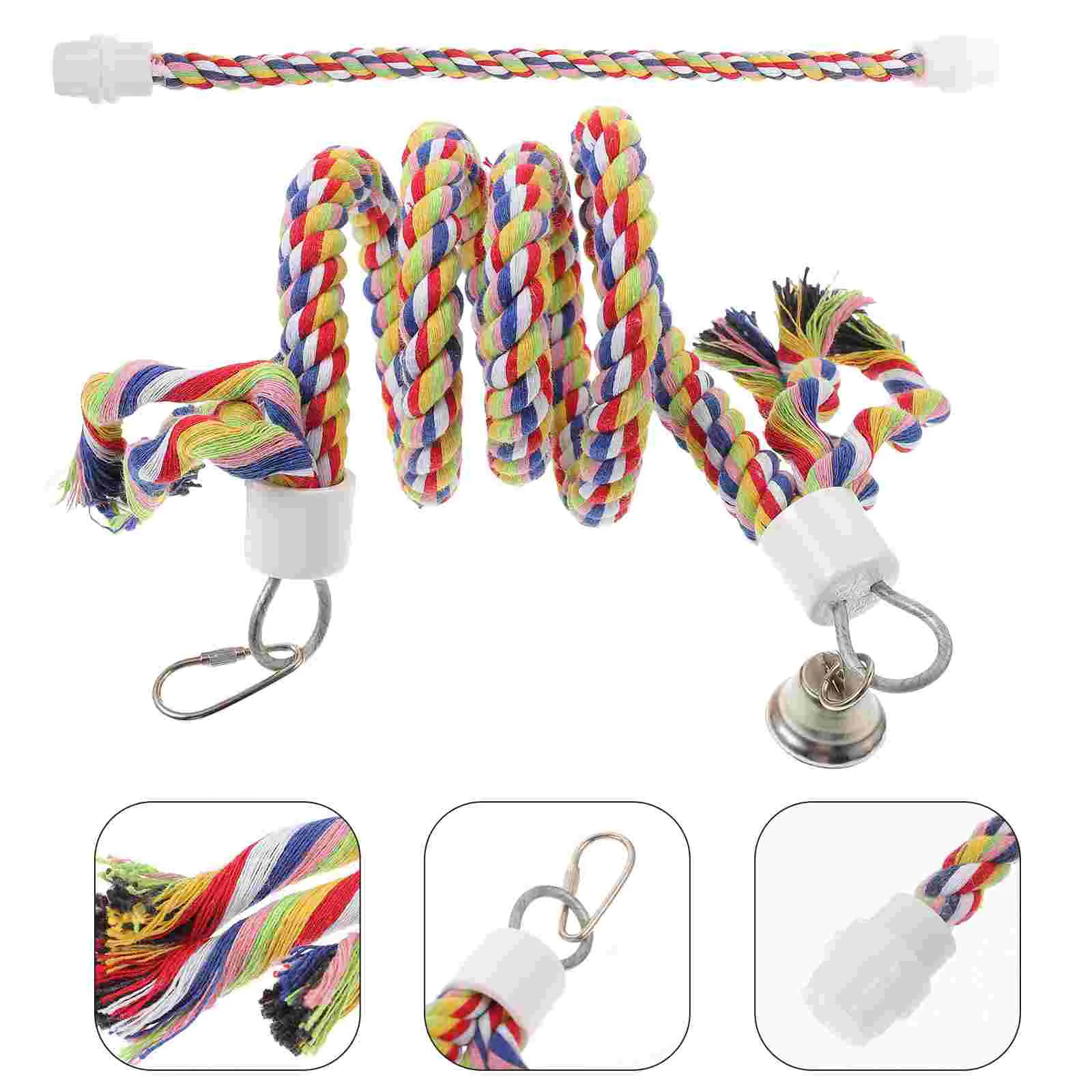 

Rope Perches Bird Cages Parrot Toys Hanging Parakeet Stand Supply Wear-resistant