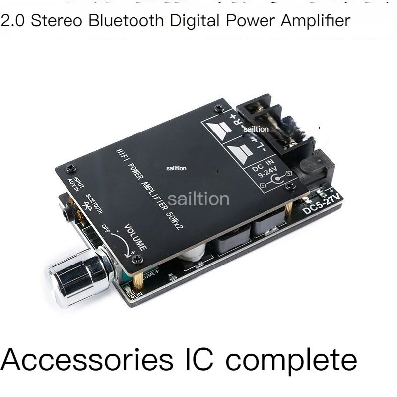 

Grade HIFI stereo bluetooth 2.0 digital power amplifier board TPA3116 50 wx2 speaker audio amplifier with filter