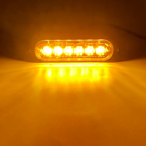 LED -Blitzlicht blinkende Gitterlichter Auto Notlicht 6LED WARN LICHT POLICE LACK FÜR WAR TRUCK STROBE LED LED LICHT 12V 24 V.